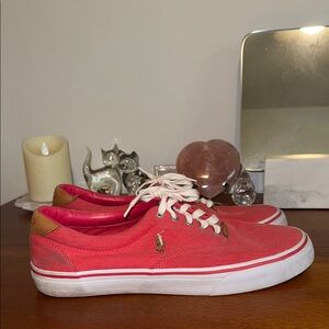 Red Ralph Lauren men’s sneakers